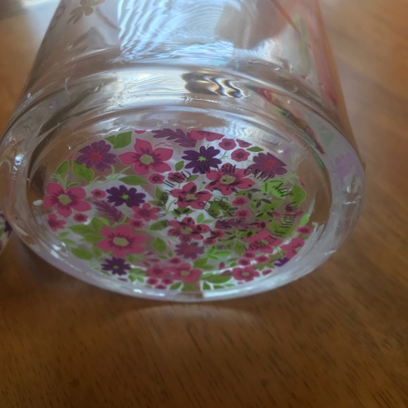 Floral Hummingbird Glass Mug - Picture 6 of 11